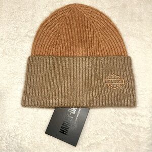Harley-Davidson Knit Beanie Cap, Tan, NWT